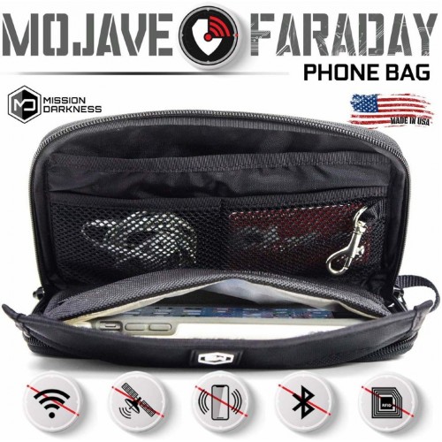 Экранирующая сумка для телефона Mission Darkness Mojave Faraday Mission Darkness Mojave Faraday Phone Bag