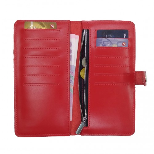 Гаманець з RFID захистом червоний LOCKER's Purse Red