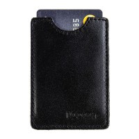 Чехол с RFID защитой кожаный черный LOCKER's Card Black