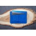Картхолдер с RFID защитой  на 7 отделений из кожи питона LOCKER's LH2P-Blue