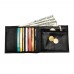 Шкіряний чоловічий гаманець з RFID захистом чорний LOCKER's Wallet2 Black