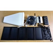 Автономный ретранслятор мобильной связи MS-9011-G GSM 4G 900 МГц c антеннами, кабелем, солнечной зарядкой и повербанком