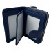 Короткий шкіряний гаманець з RFID захистом LOCKER's DWF-Blue