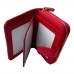 Короткий шкіряний гаманець з RFID захистом LOCKER's DWF-Red