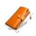 Кожаный кошелек с RFID защитой LOCKER's RLL-Orange