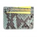 Картхолдер з RFID захистом на 7 відділень з шкіри пітону LOCKER's LH2P-Turquoise