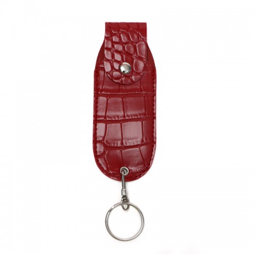 Кейс для газового балончика із шкірозамінника + балончик Терен 1м + ремінець зі шкірозамінника, Бордо