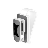 Тримач окулярів з принтом кота, Білий з сірим