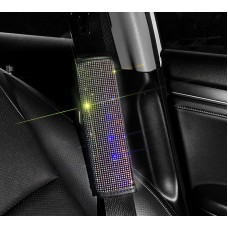 Комплект в стрази: накладка на пасок безпеки, гачки для сумки, тримач окулярів, зарядка від прикурювача, тримач для телефону, Сріблястий