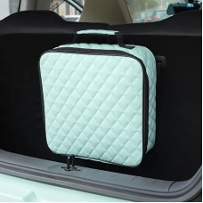 Органайзер з еко-шкіри в багажник з липучками та на блискавці, М'ятний