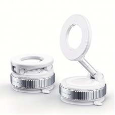 Магнітний автомобільний тримач для телефону з вакуумним кріпленням, Білий