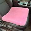 Подушка-накидка для автомобільного сидіння зимова плюшева Рожева, 1 шт