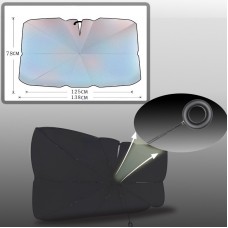 Парасолька для захисту від сонця на лобове скло, 78х138 см, З кільцем і пружинами