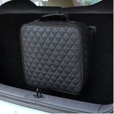 Органайзер з еко-шкіри в багажник з липучками та на блискавці Чорний