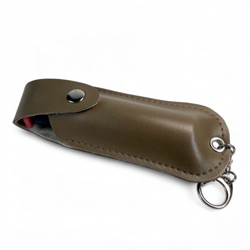 Кейс для газового балончика із шкірозамінника + балончик Терен 1м + ремінець зі шкірозамінника, Коричневий