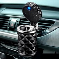 Автомобільна попільничка з підсвіткою Грані, Чорний