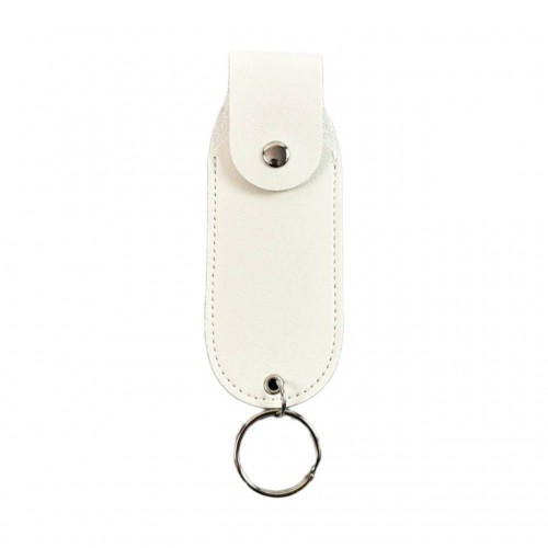 Кейс для газового балончика із шкірозамінника + балончик Терен 1м + ремінець зі шкірозамінника, Білий