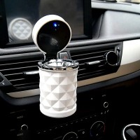 Автомобільна попільничка з підсвіткою Грані, Білий