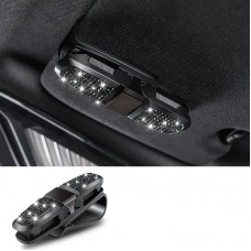 Комплект в стрази: накладка на пасок безпеки, гачки для сумки, тримач окулярів подвійний, зарядка від прикурювача, тримач для телефону, Чорний