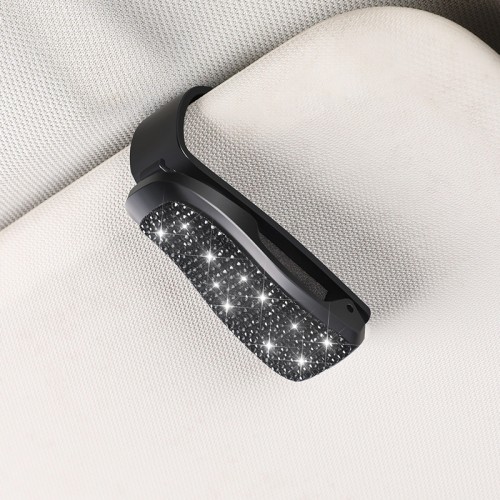 Тримач-затискач для окулярів зі стразами, Чорний