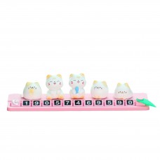 Паркувальна автовізитка з котиками, Рожевий