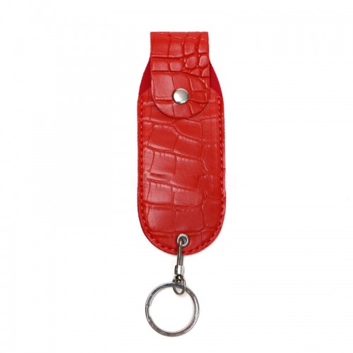 Кейс для газового балончика із шкірозамінника + балончик Терен 1м + ремінець зі шкірозамінника, Червоний