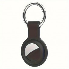 Брелок-тримач для Air Tag силіконовий закритий, Чорний