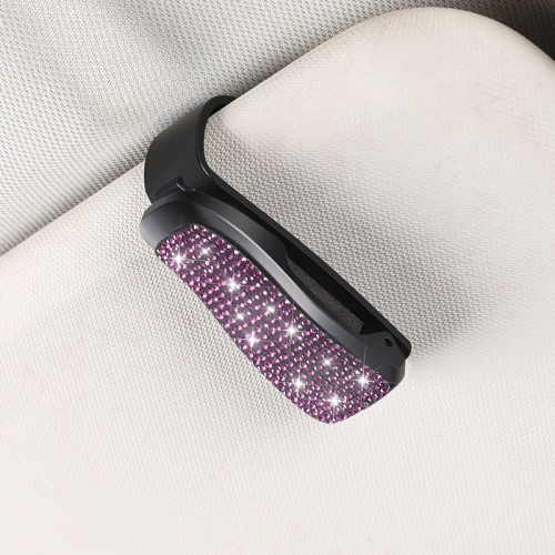 Тримач-затискач для окулярів зі стразами, Рожевий