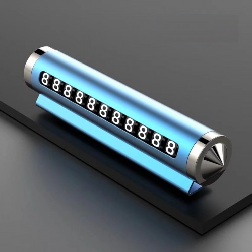 Паркувальна автовізитка з розбивачем скла, Блакитний