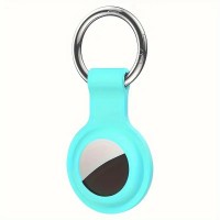 Брелок-тримач для Air Tag силіконовий закритий, Блакитний
