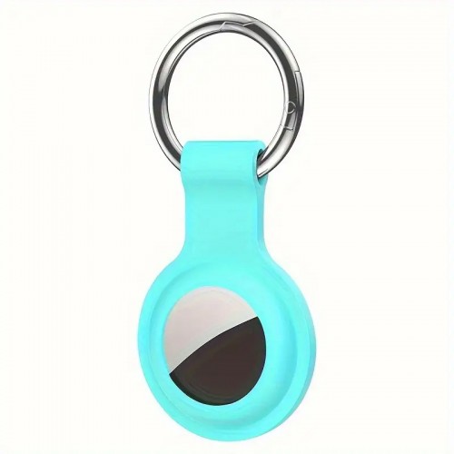 Брелок-тримач для Air Tag силіконовий закритий, Блакитний