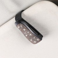 Тримач-затискач для окулярів зі стразами, Рожеве золото