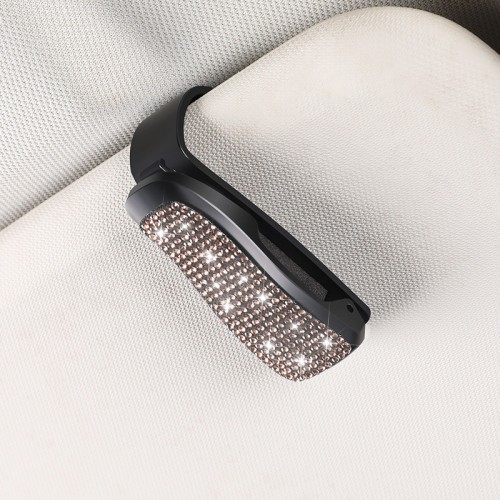 Тримач-затискач для окулярів зі стразами, Рожеве золото