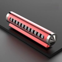 Паркувальна автовізитка з розбивачем скла, Червоний