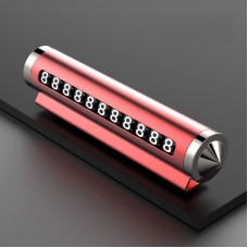 Паркувальна автовізитка з розбивачем скла, Червоний