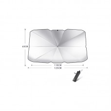 Парасолька для захисту від сонця на лобове скло, 65х125 см