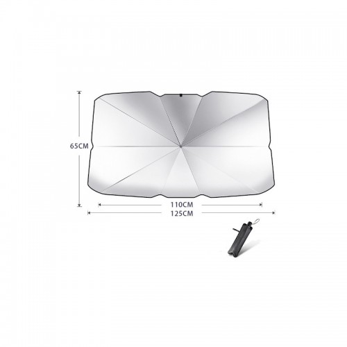 Парасолька для захисту від сонця на лобове скло, 65х125 см