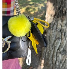 Ключник безпеки Max: сирена, газовий балончик в кейсі, куботан, розбивач-стропоріз, свисток, холдер для антисептика, ремінець, помпон (готовий набір самозахисту), Жовто-чорний