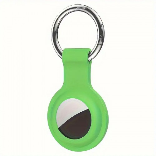 Брелок-тримач для Air Tag силіконовий закритий, Зелений