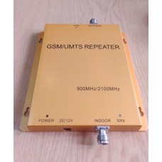 Репітер Підсилювач мобільного зв'язку, підсилювач сигналу 3G SL-1765-W 2100 МГц 65 дБ 17 дБм, 400-500 кв. м.